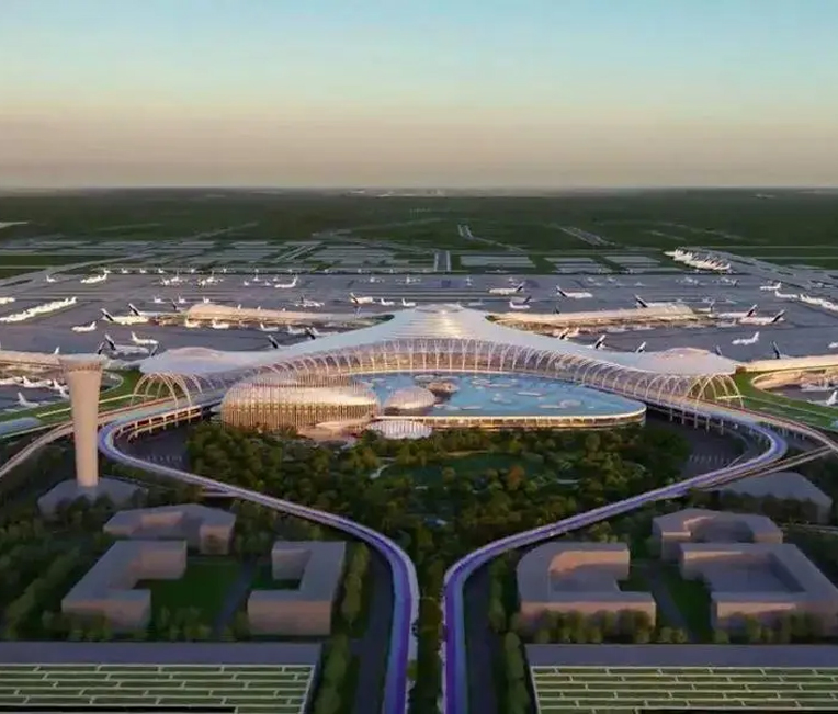Lukisan Perlindungan Kebakaran untuk Proyek Kargo Udara Proyek Perluasan Bandara Jinan